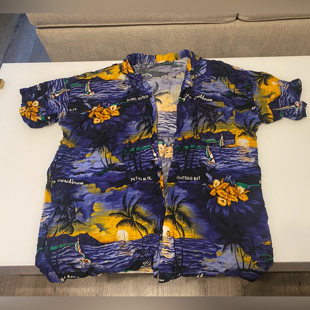 Jamaican vacation button down